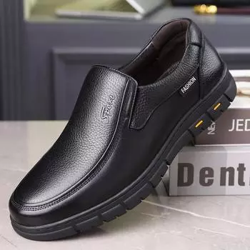 High Quality Genuine Leather Men Casual Shoes Korean Style Men Loafers Breathable Formal Men Dress Shoes Slip on Driving Shoes 40