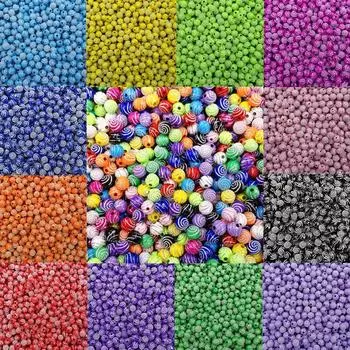 High quality Handmade Jewelry Making Necklace Bracelet Beautiful Fashion Jewelry DIY For Jewelry Accessories Round Loose Spacer Beads Acrylic