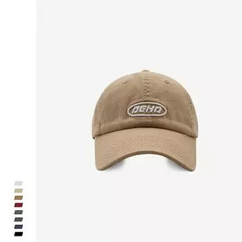 High Quality Hat Washed Cotton Peaked Cap Men and Women Couple K-style Easiest for Match Spring and Summer Letters Embroider Soft Top Baseball Cap Khakis Adjustable