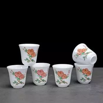 Высококачественный набор чашек для чая из ланолина и нефрита с росписью в стиле кунг-фу, чайники для кипячения воды, самовары, керамические чайники, чайники для шу-пуэра