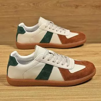 High quality Luxury Men s Sneakers Retro Couple Casual Shoes Men Comfortable Leather Training Shoes Men Designer Vulcanize Shoes 36