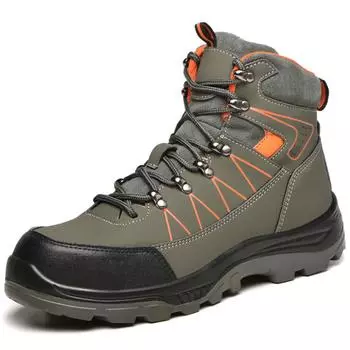 High Quality Men and Women Steel Toe Lightweight Sneakers Anti Puncture Work Safety Shoes Construction Safety Boots 40 красный