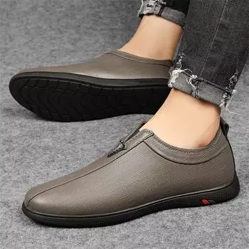 High Quality Men Leather Casual Driving Soft Sole Loafers Shoe Men Sneakers Comfortable Mesh Breathable Daily Commute Men Shoes 36