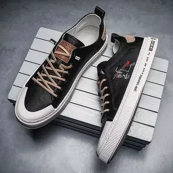 High Quality Men s Luxury Shoes Fashion Genuine Leather Casual Shoes Men Luxury Designer Sneakers Zapatos Hombre Chaussure Homme 39 чёрный