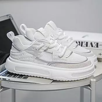 Высококачественные мужские кроссовки, повседневная обувь, удобная дышащая сетчатая мужская обувь, модная износостойкая спортивная обувь для бега для мужчин 39 чёрный