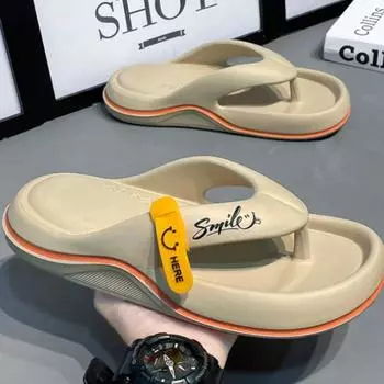 High Quality Men Slippers Flip Flops Summer Beach Unisex Sandals Women Fashion EVA Casual Thick sole sandalias Outdoor chanclas 44 -45