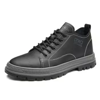 High Quality New Men s High Top Shoes Casual Shoes Outdoor Sports Shoes Men s Oxford Shoes Lace Up Trendy Shoes Free Delivery 38 чёрный
