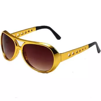 High-Quality New Round Sunglasses Fashion Men Hip Hop Glasses Golden Sunglasses Women Double Beam Eyewear Vintage Sun Glasses Gold