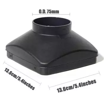 High Quality Plastic Black One Hole Outlet Cover For Air Diesel Parking Heater