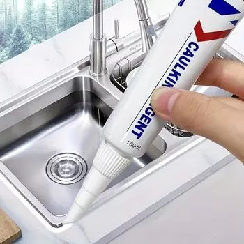 Высококачественная пластиковая стальная шпатлевка для швов, применимая к раме раковины, душевой комнате, раковине, унитазу, ванной 50g