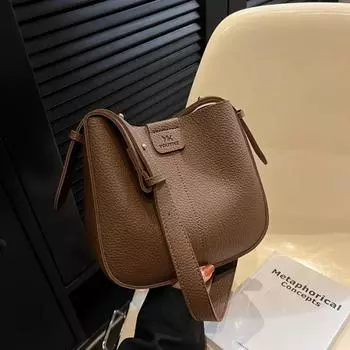 Высококачественная женская сумка через плечо из искусственной кожи, модная сумка через плечо, композитная сумка чёрный