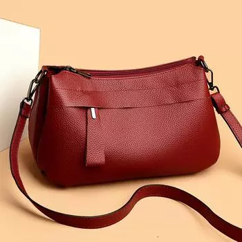 Высококачественные сумки из натуральной кожи для женщин, сумки через плечо из натуральной кожи, женская повседневная универсальная сумка через плечо