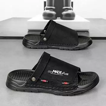 High-quality sandals 2025 spring and summer men s slippers live broadcast hot models two wear soft-soled cool slippers Sandal 39