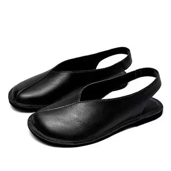 High-quality sandals men s 2025 summer new large-size driving shoes middle-aged dad cool slippers monk shoes 38