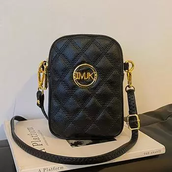 High Quality Soft Leather Women Shoulder Bag 3 Layer Hand Bags Crossbody Bag Luxury Designer Female Small Wallet Messenger чёрный