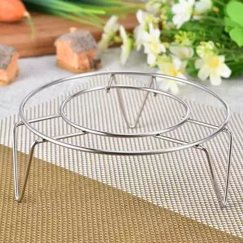 High quality Stainless Steel Steamer Kitchen Cookware Steamer Rack Insert Stock Cooking Steaming Stand Kitchen Heating Supplies