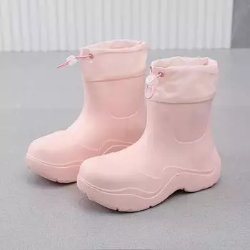 High Quality Women Rain Boots EVA Anti-slip Waterproof Shoes for Ladies and Students 40-41Foot length(250mm) зелёный