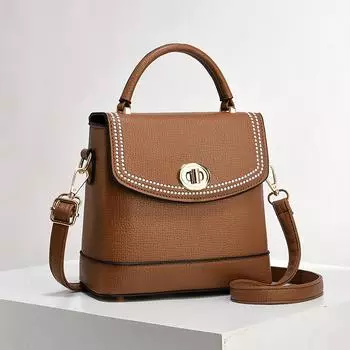 Высококачественная женская сумка, персонализированная женская сумка через плечо контрастного цвета, корейская версия, женская ручная маленькая квадратная сумка