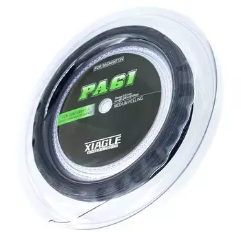 High repulsion badminton string 0.61mm (200m roll) (black)