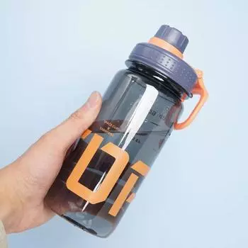 High Resistant Direct Drinking Cup Fitness Kettle Sports Water Cup Water Bottle Drinking Bottle Black-600ML