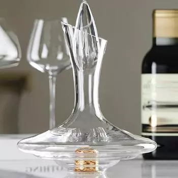High Restaurant Red Wine Decanter, Light Luxury Household Wine Dispenser, Restaurant Wine Dispenser, Crystal Wine Storage Bottle чистый
