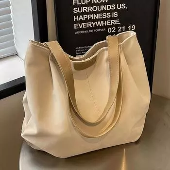 Сумка для школьников, женская, модная, женская, большая, вместительная, модная, сумка на плечо для женщин бежевый