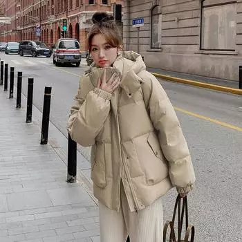 Утепленная куртка для старшеклассников, женская утепленная куртка в студенческом стиле, новинка зимы 2024 года, куртка для девочек старшего возраста, утепленная куртка S
