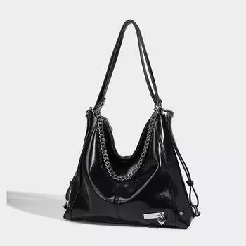 High Sense Fashion Большая вместительная сумка-тоут Весна/лето High Sense Commuter Одно плечо Crossbody Backpack чёрный