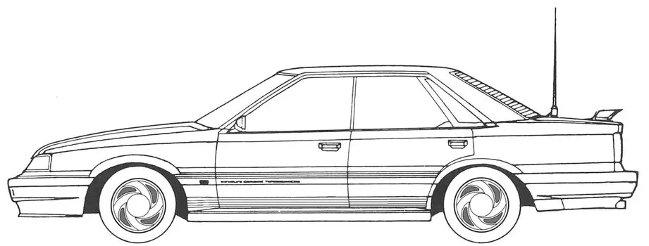 High Socar Series 7th Skyline GTS Socar Пластиковая модель 1/24 № 14 4-дверный HT (Высокая версия) белый