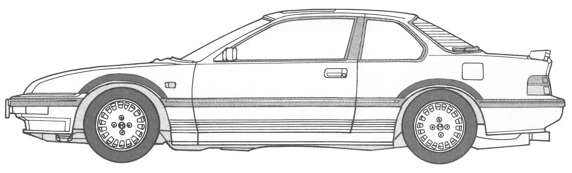Высокая серия Socar Prelude Socar Пластиковая модель 1/24 №1 2.0Si (Высокая версия) белый