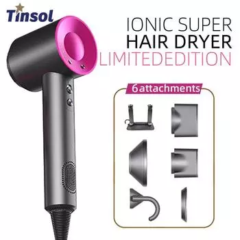 High Speed Anion 110000rpm Hair Dryer Wind 62m/s 1600W 2 Minute Quick Dry Professional Hair Care Negative Lon EU