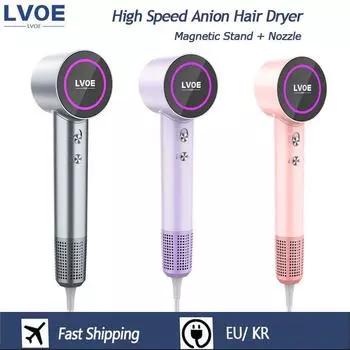 High Speed Hair Dryer 220V Professional Negative Ion 110,000RPM Home Appliance Temperature Control Cold & Hot Fast Hair Dryer EU