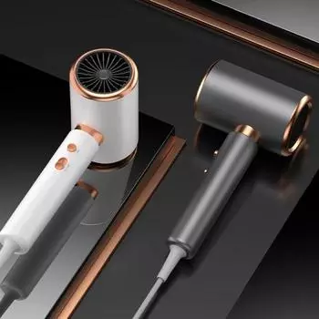 High Speed Hair Dryer 2400W Powerful Hair Dryer with Low Noise High Wind Speed Negative Ion Temperature Control for Hair Care EU