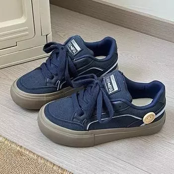 High Street American ретро обувь женская весна 2024 новинка универсальный дизайн нишевая спортивная и повседневная обувь 35 зелёный