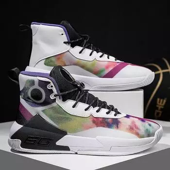 High Street Баскетбольные кроссовки Мужские кроссовки Мужские кроссовки для мальчиков Сетчатые высокие противоскользящие уличные спортивные кроссовки Zapatillas 36