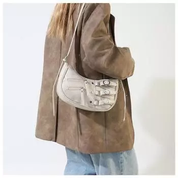 High Street Brown дамская сумочка-кошелек женская ретро горячая женская сумка-полумесяц дамская винтажная байкерская сумка через плечо