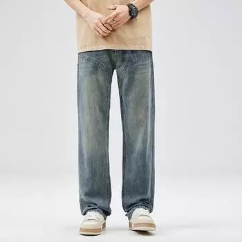 High Street Jeans Men s Spring and Summer Trousers Loose Straight Pants 28