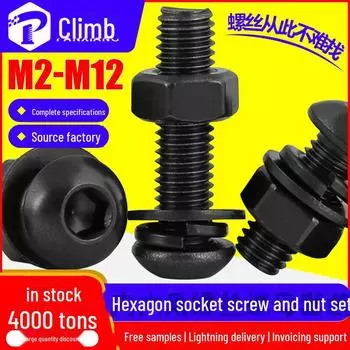 High-Strength 12.9 Grade Hex Socket Bolt & Nut Set with Washers M3*18