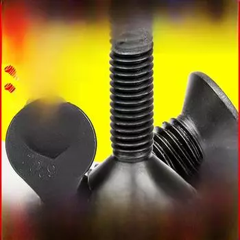 High-Strength Carbon Steel Flat Head Hex Socket Screws, 10.9 Grade (M3-M8) M3*8