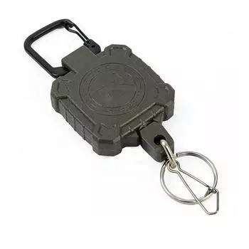 High Strength Easy-to-pull Buckle Steel Wire Rope Badge Holder Retractable Keychain Safety Rope