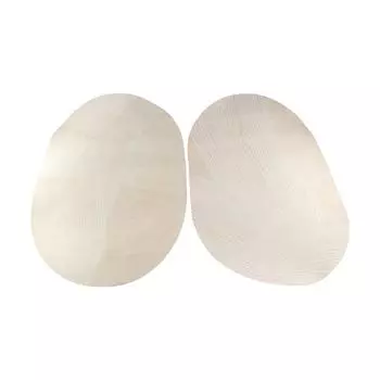 High Temperature Resistance Coasters Waterproof Placemat Oval PVC Leather Table Mats Bathroom C