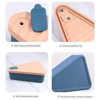 High Temperature Resistant Lunch Box Save Space Microwave Heating Has Many Uses Easy To Store Seal Space-saving Work Lunch Box