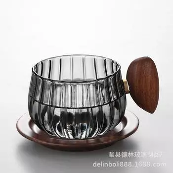 High temperature water cups, pour-over coffee, glassware, home sharing, iced American, latte cups, men s and women s teacups 250ml