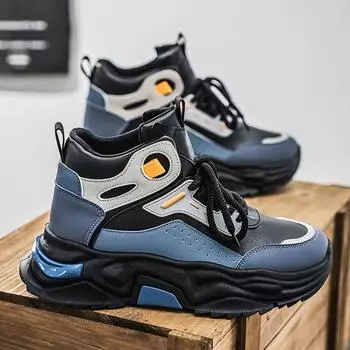 High Top 2024 Autumn New Men s Sneakers Fashion Retro Male Ankle Boots Comfortable Outdoor Non Slip Casual Shoe For Men Harajuku 39