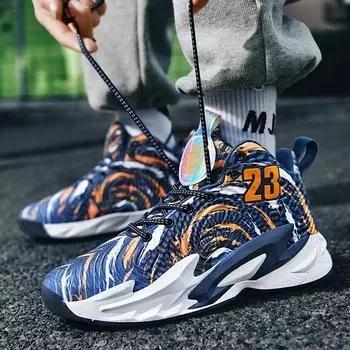 Высокие баскетбольные кроссовки, мужские и женские нейтральные новые спортивные туфли, боевые кроссовки, повседневная обувь 35 зелёный