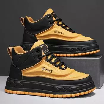 High-top board shoes men s autumn casual men s shoes 2024 new heightening platform sports trendy shoes students and teenagers 39