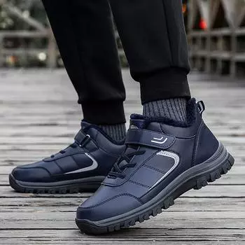 High-top cotton shoes in the elderly walking shoes winter piled thickened elderly shoes square dance sports mother shoes 35