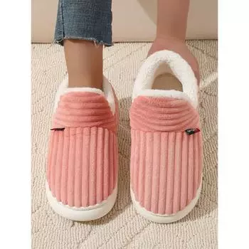 High-top cotton shoes winter cold-proof thick-soled indoor warm plush cotton slippers couple 36-37 (suitable for 35-36 feet)