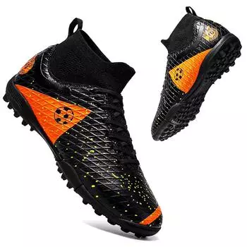 Футбольные бутсы с высоким верхом, мужские и женские футбольные бутсы, кроссовки с длинными ногтями, тренировочные футбольные бутсы со сломанным ногтем 35