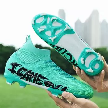 High-top football shoes men s and women s mandarin ducks large size TF broken nails AG short nails student professional competition training shoes 31